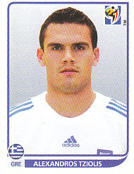 Alexandros Tziolis Greece samolepka Panini World Cup 2010 #173